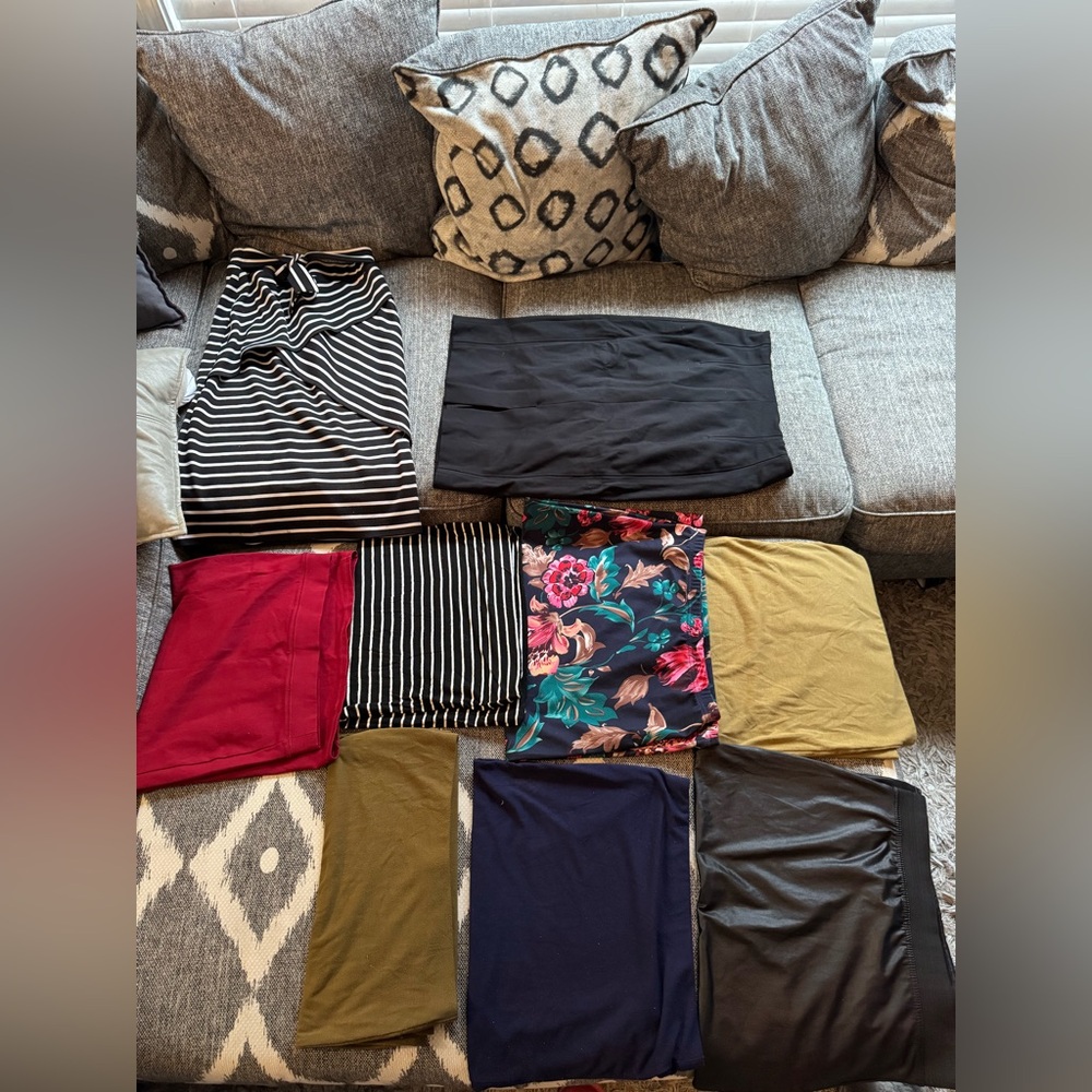 Bundle of 9 MIDI skirts- PRICE INCLUDES ALL
